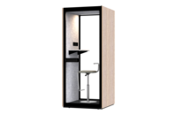Cabine téléphonique insonorisée en bois moderne Comine avec panneaux acoustiques en PET pour hôtels, centres commerciaux et espaces de travail ouverts