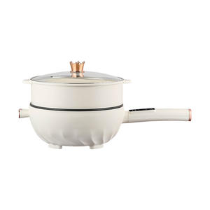Venta directa de fábrica, sartén eléctrica multifuncional de gran capacidad, utensilios de cocina inteligentes, olla caliente eléctrica integrada, olla calefactora - Product Image 1