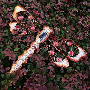 Solar Garden <b>Light</b> Dragonfly Led Hanging Outdoor Decorative Insect Lamp With Solar <b>Panel</b> For Yard And Garden - Product Image 2