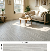 Autocollant de sol antidérapant à effet bois, carreaux de sol en vinyle LVT autocollants, imperméables et résistants à l'usure, pour bureau et maison