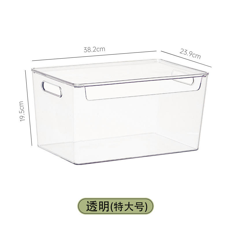 Transparent extra large-with lid-stackable