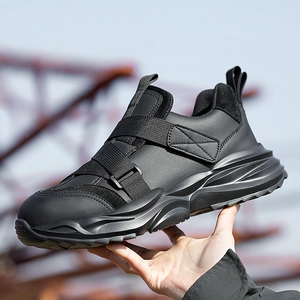 Safety <strong>Shoes</strong> for <strong>Men</strong> Steel Toe Anti-Puncture <strong>Velcro</strong> Work <strong>Shoes</strong> Lightweight Easy Slip-On Industrial Safety Footwear - Product Image 1