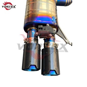 Escape Catback VORTEX Grado 5 Ti Valvetronic para BMW F06/F12/F13 640i/650i 3.0T/4.4T 2011-2018 Puntas Quemadas Arcoíris - Product Image 4