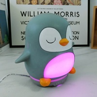 Diffuseur d'huiles essentielles ultrasonique électrique en forme de pingouin, style enfantin, avec 7 LED, en vente