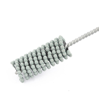 Brosse cylindrique en oxyde d'aluminium de 4 pouces, balle de polissage pour l'ébavurage des trous traversants