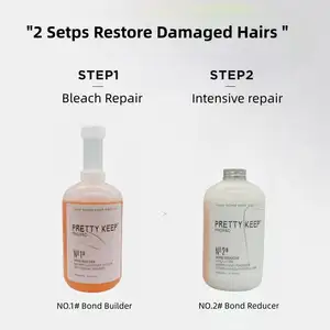 Perawatan perbaikan ikatan rambut disulfida serum repaiir rambut kustom lebih murah NO.1 campuran dengan pemutih krim rambut perm