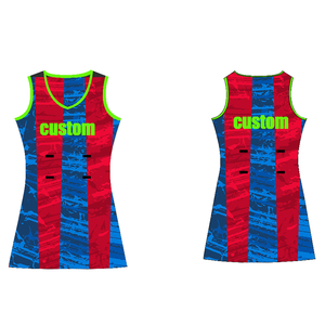 ชุดเดรสเน็ตบอลผ้าสแปนเด็กซ์/โพลีเอสเตอร์พิมพ์ลายพิมพ์ซับลิเมชันแบบกำหนดเองสำหรับผู้ใหญ่เด็กผู้หญิงชุดใส่เล่นเทนนิส - Product Image 1