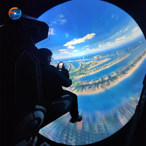Simulatore di Movimento a 6 DOF per Parco Divertimenti al Coperto, Piattaforma Cinematografica 9D a Forma di Cupola, Cinema Volante a 360 Gradi - Product Image 2