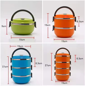 RU High Quality Copper 4-Layer Modern Eco-Friendly Rectangle Heatable Food Carrier Lunch <b>Box</b> with Detachable Design Hotsales - Product Image 4