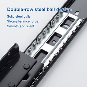 Riel Deslizante Oculto para Ventana con Rodamiento de Bolas, Riel Deslizante Telescópico de Alta Resistencia para Muebles, Uso en Gimnasios al Aire Libre, Silencioso, Azul <span class=keywords><strong>Zinc</strong></span> - Product Image 4