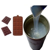 Silicone liquide de qualité alimentaire pour le moulage, silicone translucide pour les moules à cupcakes, moules pour biscuits, matériau de moulage