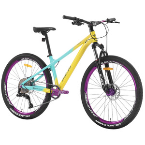 Vélo de montagne 27,5 pouces, fourche à suspension, cadre rigide en alliage d'aluminium, unisexe, adultes, hors route, dérailleur 120 vitesses - Product Image 2