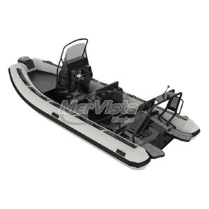 Bateau à côtes noires Hypalon 20ft coque en aluminium Bateau <span class=keywords><strong>semi</strong></span>-<span class=keywords><strong>rigide</strong></span> 5.8 m - Product Image 6