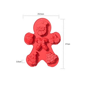 Stampo in Silicone Ecologico a Forma di Albero di Natale per Dolci e Cioccolato, Utensili <span class=keywords><strong>da</strong></span> Pasticceria - Product Image 3