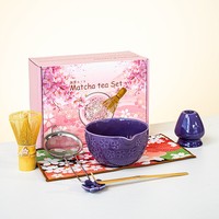 Ensemble de Matcha Bestseller : Bol à Matcha Arc-en-ciel, 4, 5, 7 ou 8 pièces – Kit Thé Matcha Esthétique
