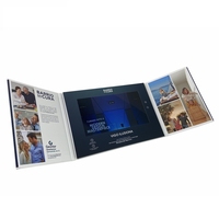 COTE Offre Spéciale gros écran lcd 10.1 pouces voeux pour cadeau d'affaires musique livre carte vidéo brochure mailer
