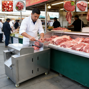 Nouvelle machine industrielle à découper les os <span class=keywords><strong>de</strong></span> bœuf, coupe-peau <span class=keywords><strong>de</strong></span> porc frais, machine à couper en dés la viande <span class=keywords><strong>de</strong></span> volaille congelée - Product Image 1