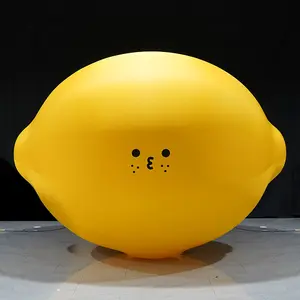 Большой заказной рекламный надувной дизайн мультипликационный персонаж животных фрукты лимон талисман надувные для мероприятий