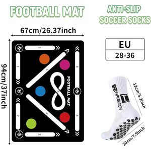 Tapis d'entraînement de football portable MD en caoutchouc pour usage intérieur, taille et couleur personnalisables, durable, antidérapant, améliore la vitesse - Product Image 2