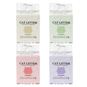 Litière pour chat en granulés de tofu et amidon 2kg, désodorisante et agglomérante, emballage anglais - Product Image 2