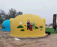 Dôme de tente igloo rond sur la montagne pour hôtel en plein air Dômes de haute qualité en fibre de verre Maison ronde