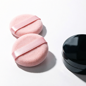 Mini éponge à maquillage en poudre, ensemble de 2 pièces, pour les soins quotidiens de la peau, tous types de peau - Product Image 1
