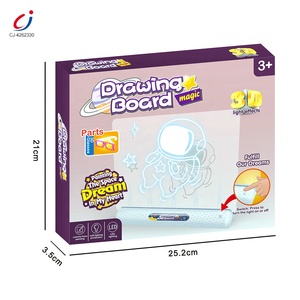 Chengji planche à dessin fluorescente jouet éducatif stylo coloré peinture graffiti jeu <span class=keywords><strong>espace</strong></span> 3d tapis magique éclairer tapis de dessin - Product Image 6