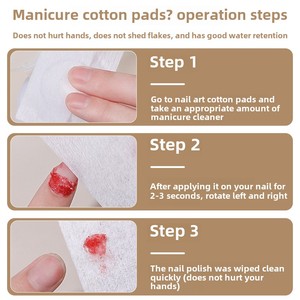 400 lingettes épaissies pour ongles, lingettes démaquillantes sans peluches, tampons de nettoyage personnalisables avec logo pour manucure et beauté - Product Image 3