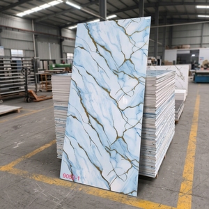 Panneau mural en <span class=keywords><strong>PVC</strong></span> imperméable effet marbre brillant moderne avec finition miroir UV, plaque <span class=keywords><strong>de</strong></span> marbre imitation avec veines réalistes pour <span class=keywords><strong>salle</strong></span> <span class=keywords><strong>de</strong></span> <span class=keywords><strong>bain</strong></span> - Product Image 1