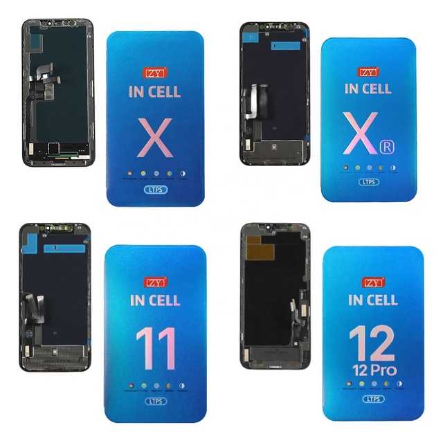 Wholesale ZY Incell LCD Displays for iPhone X Xr 11 12 13 14 15 16 17 Pro Max Digitizer Replacement Screen for iPhone Parts