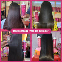 Traitement Capillaire Professionnel Lissant et Détoxifiant Brushing Brésilien Kératine Crème Protéinée pour Lisser les Cheveux