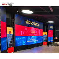 Sistema Completo DDW 6*3m 500mmx500mm P2.6 P3.9 IP65 Pantalla LED Curva para Eventos, Escenarios, Estadios, Interior y Exterior