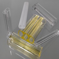 Concentrateur laser en quartz fondu translucide en U, taille personnalisée, pour lampe au xénon, pièces de rechange pour pompe laser
