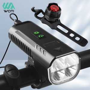 ยัวลี่ไฟหน้าจักรยานพร้อมแตรไฟ LED แบบชาร์จไฟได้ 4 โหมด IPX4 อุปกรณ์ไฟจักรยานเสือภูเขากันน้ำ - Product Image 1