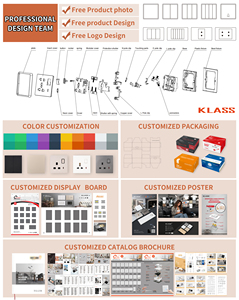 สวิตช์ไฟฟ้าแบบประหยัด 20 ชิ้น รุ่น Klass 16A สำหรับเต้ารับแบบ UK สีขาว/ทอง 220-250V พร้อมตัวเลือกปรับแต่งได้ ฝาครอบป้องกันเด็ก - Product Image 3