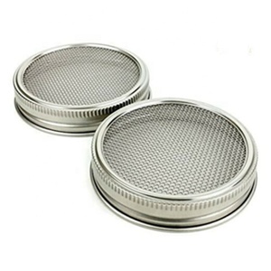 Vaso germogliato <span class=keywords><strong>Set</strong></span> barattolo di vetro con maglia del kit di germinazione in acciaio inossidabile - Product Image 4