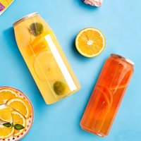 Offre Spéciale – Canettes jetables souples de 500 ml pour boissons, avec couvercle en aluminium PET sérigraphié, idéales pour jus, soda, bière, lait et thé – Parfaites pour les commerces.