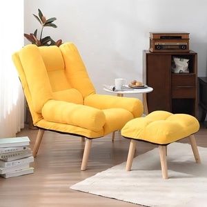 <span class=keywords><strong>Fauteuil</strong></span> capitonné en tissu avec repose-pieds, pieds en bois massif, <span class=keywords><strong>fauteuil</strong></span> inclinable <span class=keywords><strong>pliable</strong></span>, confortable, moderne, minimaliste, pour <span class=keywords><strong>petit</strong></span> espace, salon - Product Image 5