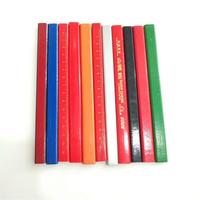 Ensemble de crayons de charpentier avec logo personnalisé, crayons de marquage spéciaux pour le travail du bois, couleurs rouge, bleu, noir, crayons à cœur épais en bois