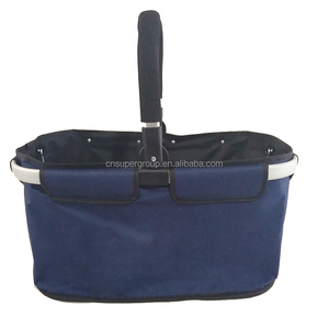 30L nhựa siêu thị tay thông minh callapsable mua sắm giỏ với một Xử Lý Tây OEM biểu tượng tùy chỉnh - Product Image 3