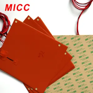 MICC 220v 유연한 실리콘 히터 150w, 실리콘 고무 전기 난방 매트 및 실리콘 히터