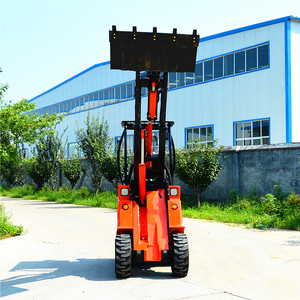 מכונה חקלאית <span class=keywords><strong>4</strong></span> גלגל כונן מיני גלגל מטען חשמלי dy620 קטן מעמיס חווה עם מנוע קובוטה - Product Image 4