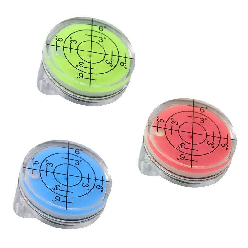 HOW TRUE Wholesale Magnetic Golf Marker Hat Clips Green/Blue/Pink Plastic Golf Hat Clip Level Gauge Ball Marker