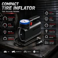 Analog Tire Inflator 12V Air Pump with Lever Lock Air Chuck OEM Manufacturer