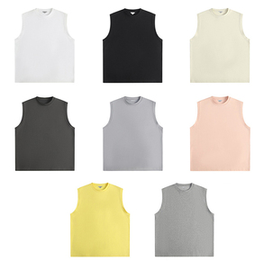 <span class=keywords><strong>D</strong></span>ébardeur en tricot de coton et polyester pour hommes avec logo personnalisé T-shirts <span class=keywords><strong>sans</strong></span> manches à design ample pour l'<span class=keywords><strong>été</strong></span> <span class=keywords><strong>Gilet</strong></span> de sport - Product Image 6