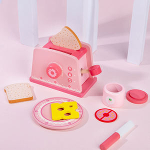 DIY Food for Kids and Kids Real Cooking Kitchen Utensils Pretend to Play with Kids Cooking Table Set Kitchen <strong>Toy</strong> pink <strong>Toaster</strong> - Product Image 3
