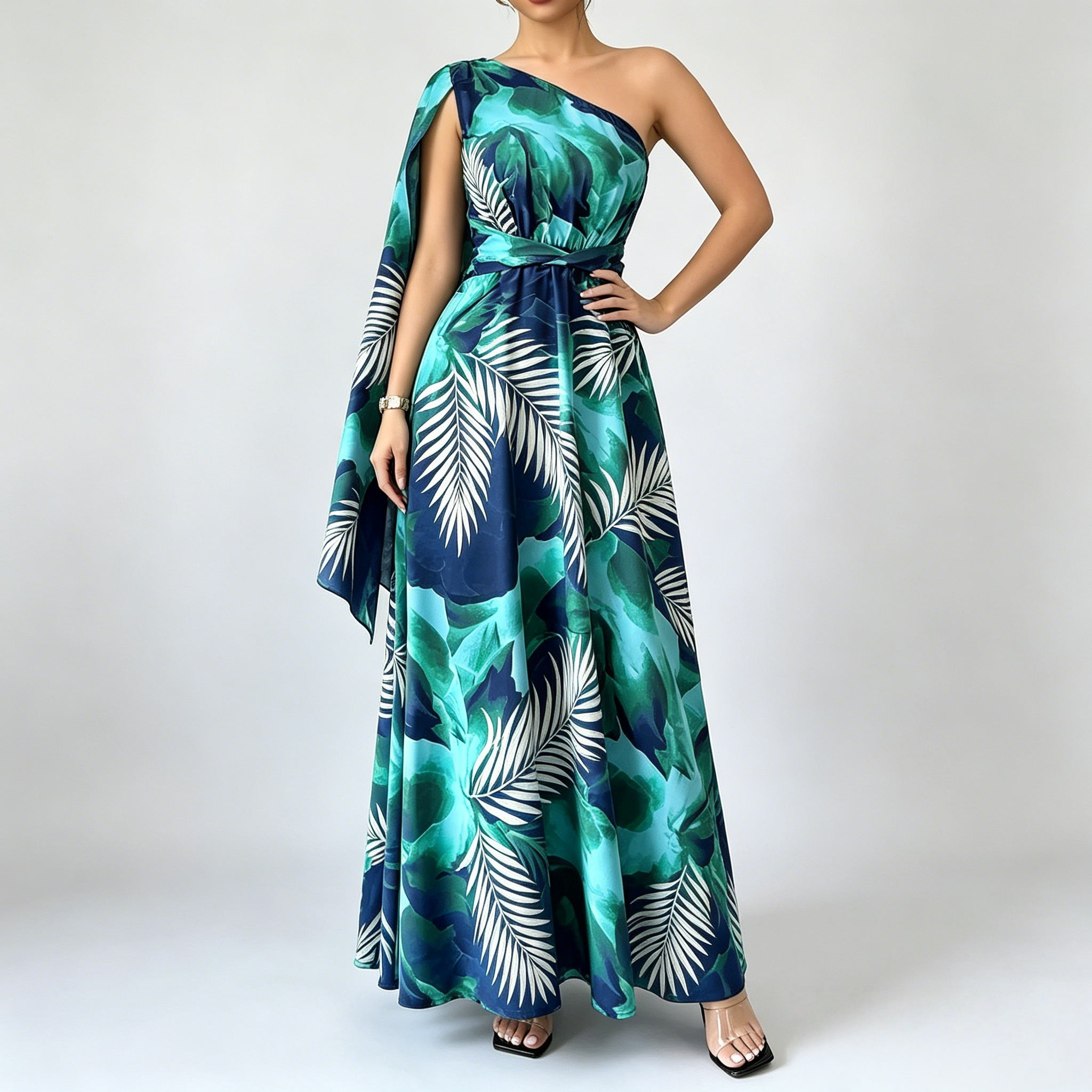 gilli dress SLEEVELESS ONE SHOULDER FRONT SLIT DRESS, Gilli Terracotta / S