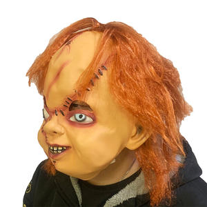 Vente flash <span class=keywords><strong>2024</strong></span>, accessoire de <span class=keywords><strong>film</strong></span>, poupée Chucky, masque en latex, costume de cosplay pour <span class=keywords><strong>Halloween</strong></span>, carnaval d'<span class=keywords><strong>Halloween</strong></span> - Product Image 4