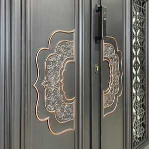 Hiện Đại Bền Ngoài Trời Kim Loại Nhôm Tự Động Đu Cổng Cho Biệt Thự Nhà Với Khu Vườn Tư Nhân - Product Image 4