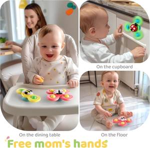 Jouets à ventouse pour bébé, jouets sensoriels insectes, océan, dinosaures, jouets de dentition pour tout-petits, jouets de bain, jouets éducatifs précoces, jouets anti-stress - Product Image 3